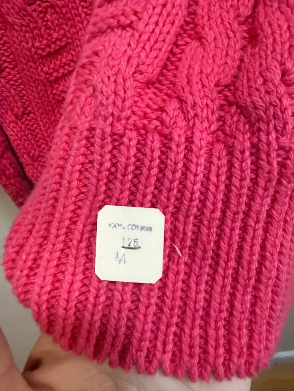 Chunky Cable Knit Lagenlook Crewneck Textured Depth Sweater VTG DEADSTOCK! Med
